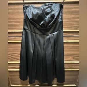 White House Black Market Black Strapless Cocktail Dress Size 4